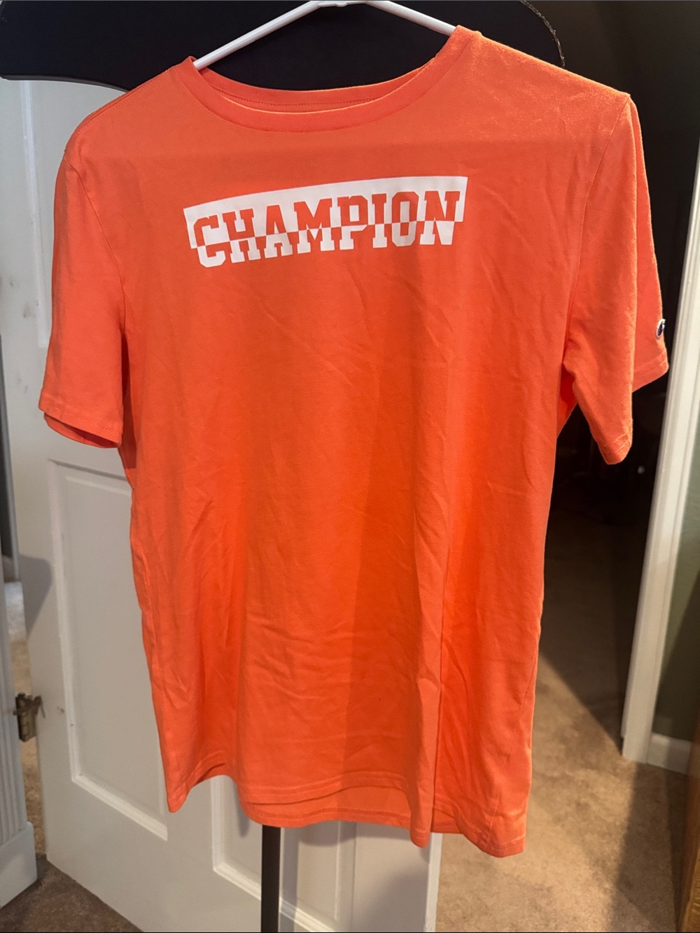 Champion Orange Graphic Crew Tee